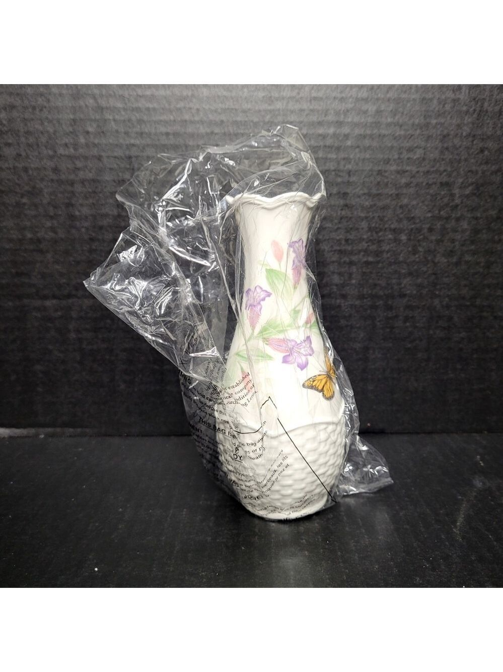 Lenox Butterfly Meadow Floral Basket Bud Vase